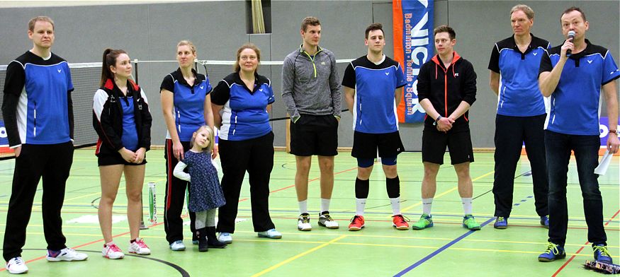 Saisonfinale des Badmintonteams des Sport-Club Itzehoe