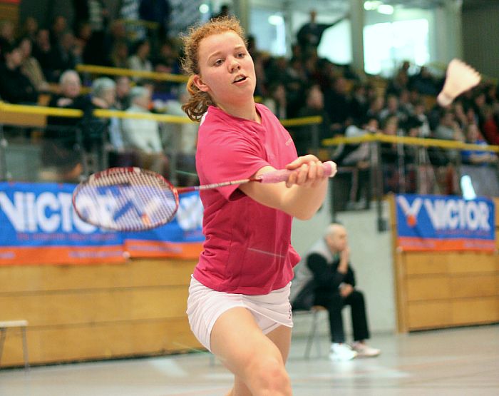 Deutsche Badminton-Jugendmeisterschaften U 15, U 17 und U 19 am 08.02.2009 in Lübeck,  © Foto: Frank Kossiski