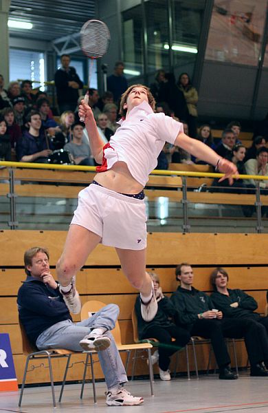 Deutsche Badminton-Jugendmeisterschaften U 15, U 17 und U 19 am 08.02.2009 in Lübeck,  © Foto: Frank Kossiski