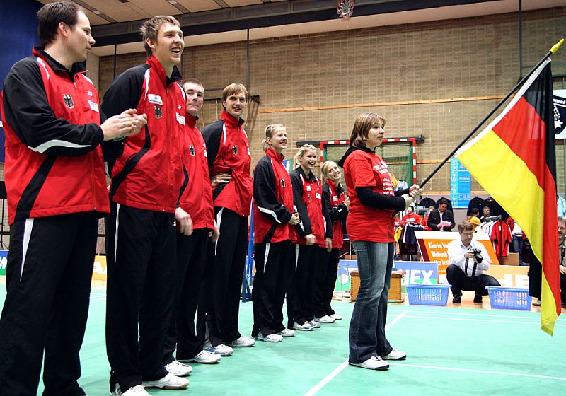 Badminton-Länderspiel Deutschland - Schweden am 09.03.2009 in Braunschweig, © Fotos von Frank Kossiski