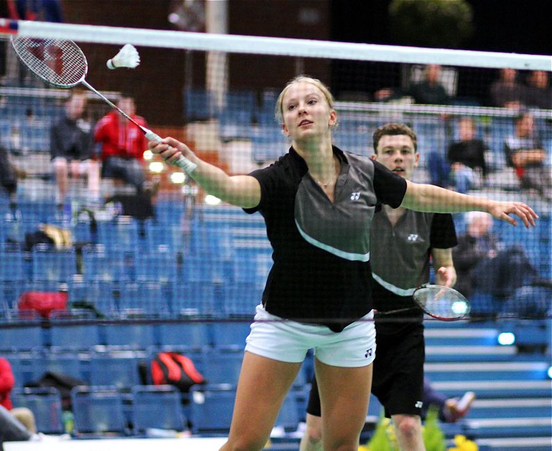 Hannah Pohl und Malte Laibacher, © Badmintonfotos von Frank Kossiski