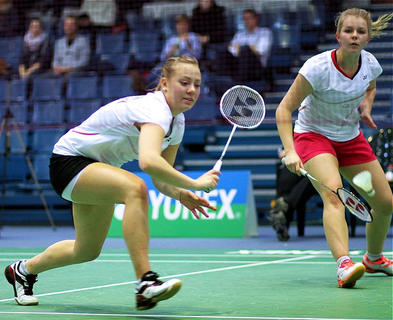 Franziska Volkmann und Jennifer Karnott, © Badmintonfotos von Frank Kossiski