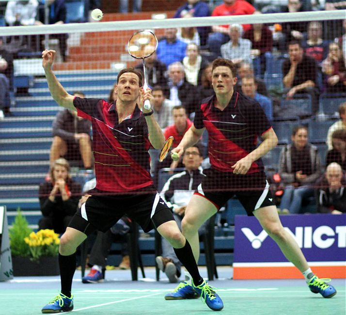 Peter Lang und Thomas Legleitner, © Badmintonfotos von Frank Kossiski