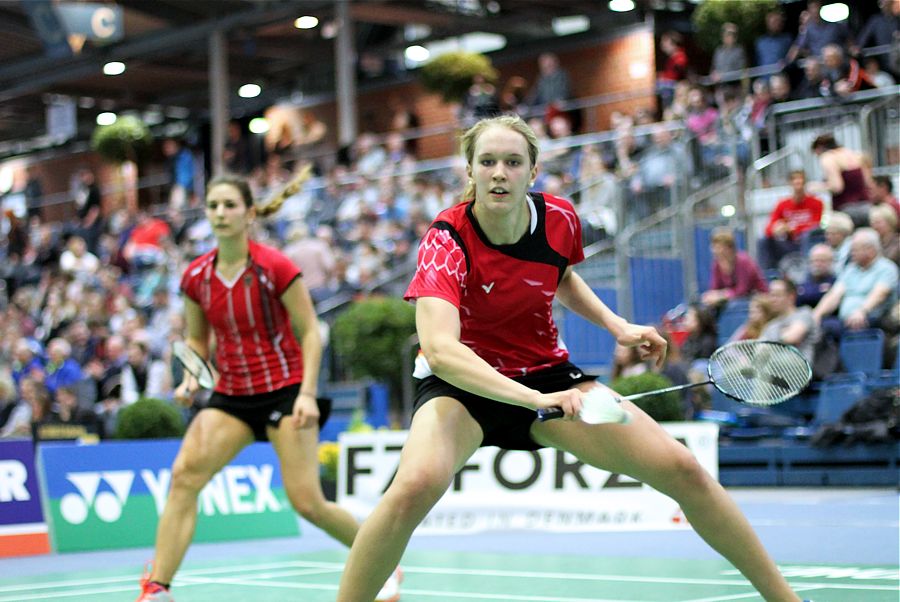 Linda Efler und Eva Janssens, © Badmintonfotos von Frank Kossiski