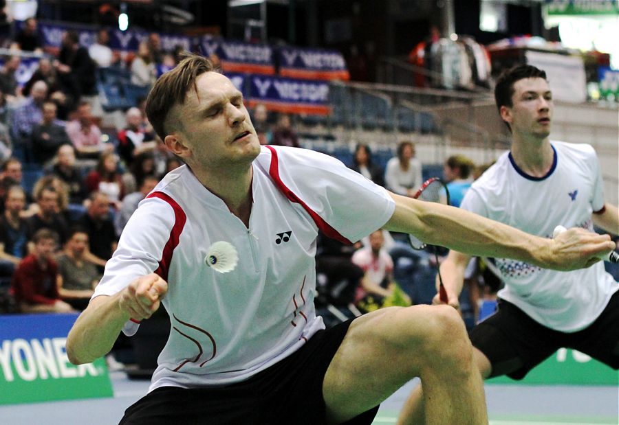 Nikolaj Persson und Johannes Pistorius, © Badmintonfotos von Frank Kossiski