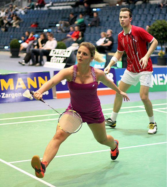 Yvonne Bitomsky und Christian Bald, © Badmintonfotos von Frank Kossiski