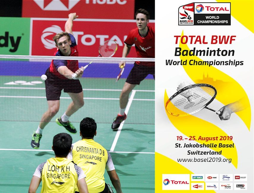 Badminton-Weltmeisterschaften vom 19.08.2019 bis 25.08.2019 in Basel, St. Jakobshalle, © Badmintonfotos von Frank Kossiski