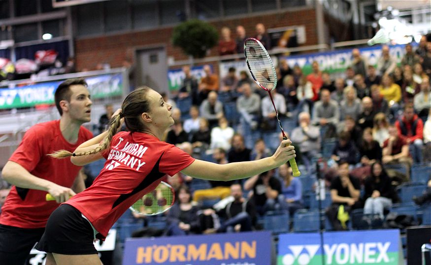 Theresa Wurm und Mark Lamsfuß, © Badmintonfotos von Frank Kossiski