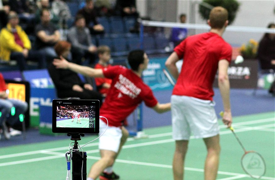 Deutsche Badminton-Meisterschaften in Bielefeld in der Seidensticker-Halle, © Badmintonfotos von Frank Kossiski