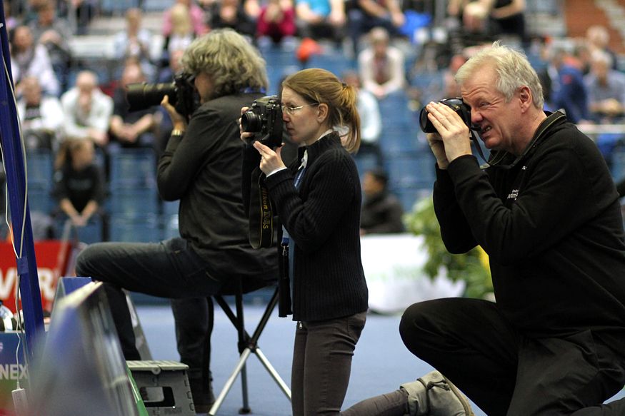 Deutsche Badminton-Meisterschaften in Bielefeld in der Seidensticker-Halle, © Badmintonfotos von Frank Kossiski