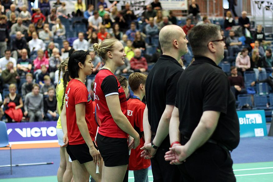 Deutsche Badminton-Meisterschaften in Bielefeld in der Seidensticker-Halle, © Badmintonfotos von Frank Kossiski