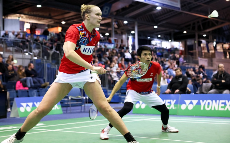 Bjarne Geiss und Eva Janssens, © Badmintonfotos von Frank Kossiski