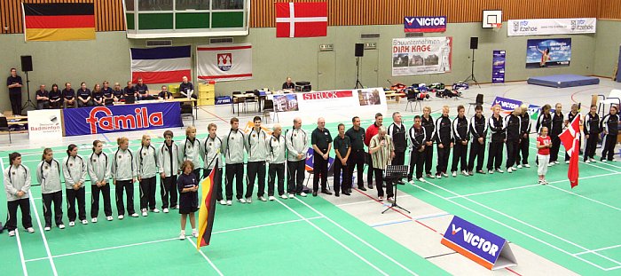 U 19 Badminton-Länderspiel Deutschland - Dänemark in Itzehoe