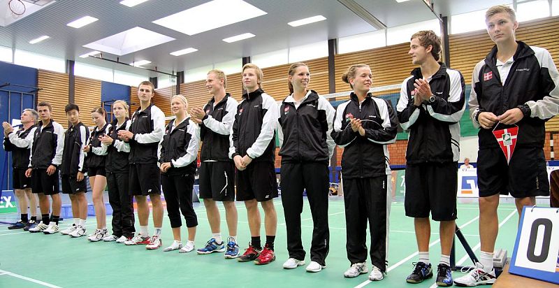 Badminton-Länderspiel Badminton-Länderspiel U 19 Deutschland - Dnemark am 18.08.2010 in Neustadt am Rbenberge, © Fotos von Frank Kossiski