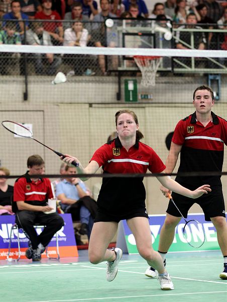 Badminton-Länderspiel Badminton-Länderspiel U 19 Deutschland - Dnemark am 18.08.2010 in Neustadt am Rbenberge, © Fotos von Frank Kossiski