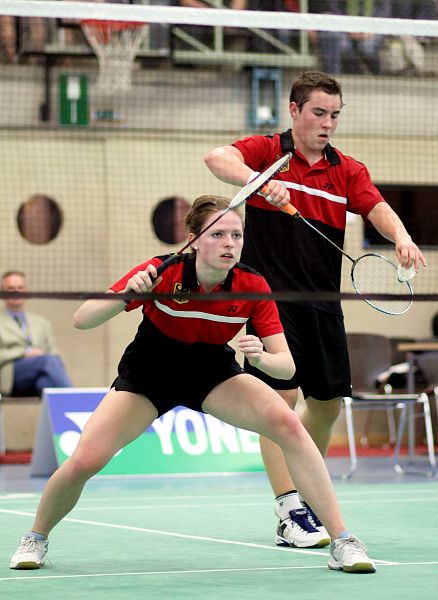 Badminton-Länderspiel Badminton-Länderspiel U 19 Deutschland - Dnemark am 18.08.2010 in Neustadt am Rbenberge, © Fotos von Frank Kossiski