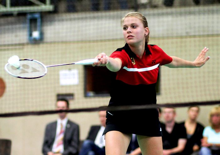 Badminton-Länderspiel Badminton-Länderspiel U 19 Deutschland - Dnemark am 18.08.2010 in Neustadt am Rbenberge, © Fotos von Frank Kossiski