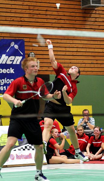 Badminton-Länderspiel U 19 Deutschland - Dnemark am 19.08.2010 in Moringen, © Fotos von Frank Kossiski, © Fotos von Frank Kossiski