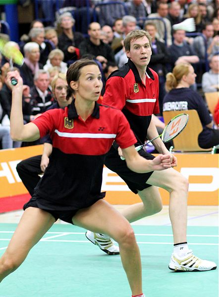 Badminton-Länderspiel Deutschland - Dnemark am 01.10.2010 in Hamburg, © Fotos von Frank Kossiski