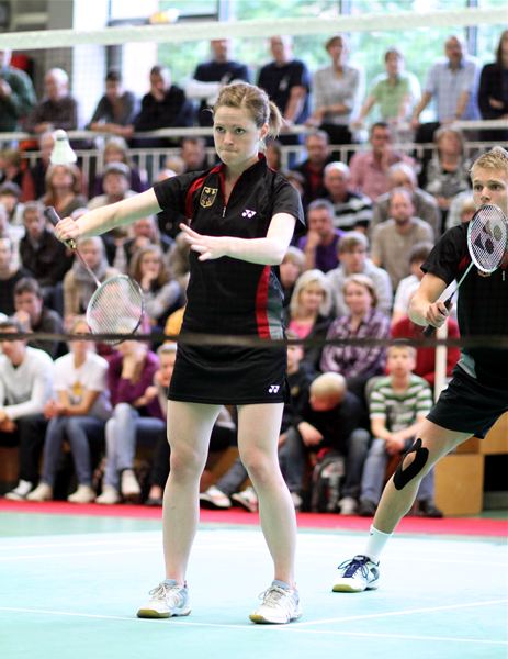 Badminton-Länderspiel Deutschland -Niederlande am 31.05.2011 in Emden, © Fotos von Frank Kossiski