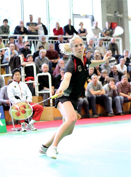 Badminton-Länderspiel Deutschland -Niederlande am 31.05.2011 in Emden, © Fotos von Frank Kossiski