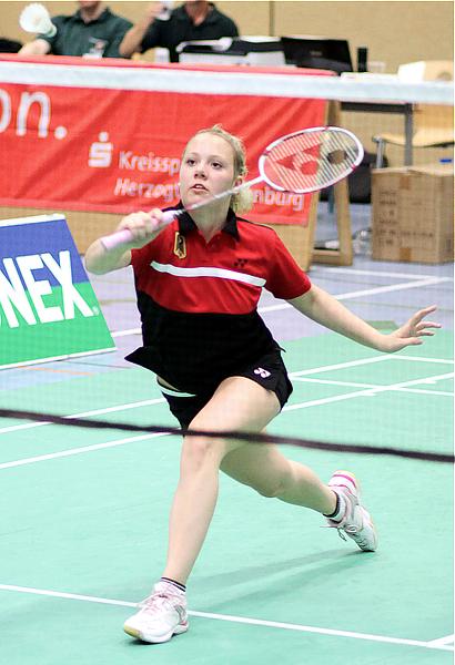 Badminton-Länderspiel U 19 Deutschland - Dnemark am 24.08.2011 in Mölln, © Fotos von Frank Kossiski