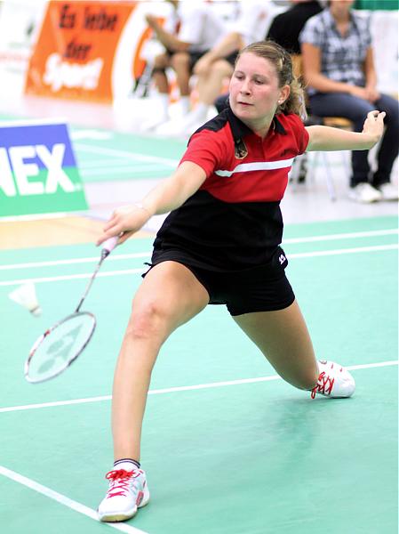 Badminton-Länderspiel U 19 Deutschland - Dnemark am 25.08.2011 in Vechta, © Fotos von Frank Kossiski