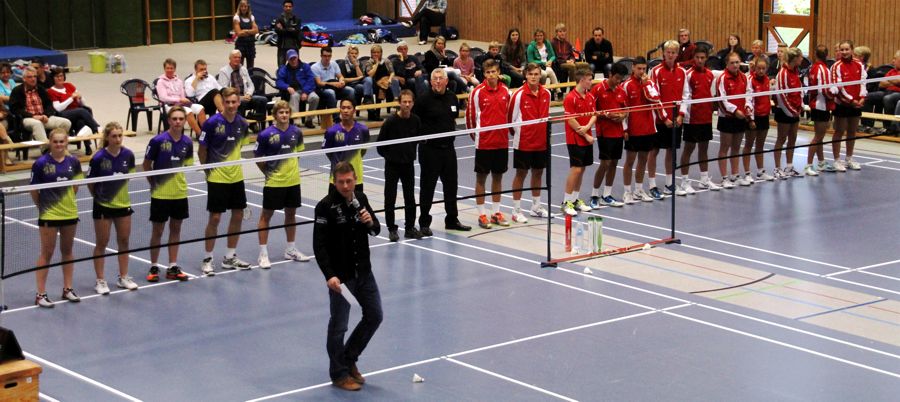 Badminton-Testspiel TSV Trittau - U 19 Dnemark am 20.08.2014 in Trittau, © Foto von Frank Kossiski