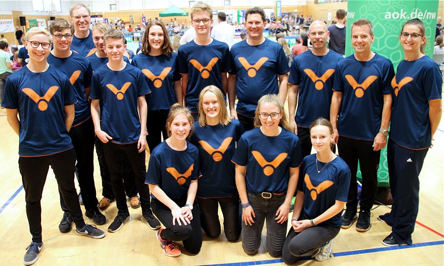 Badminton-Länderspiel Deutschland - Niederlande in Brokdorf, ausgerichtet durch den Sport-Club Itzehoe