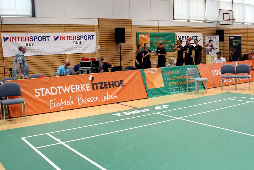 Badminton-Länderspiel Deutschland - Niederlande in Brokdorf, ausgerichtet durch den Sport-Club Itzehoe