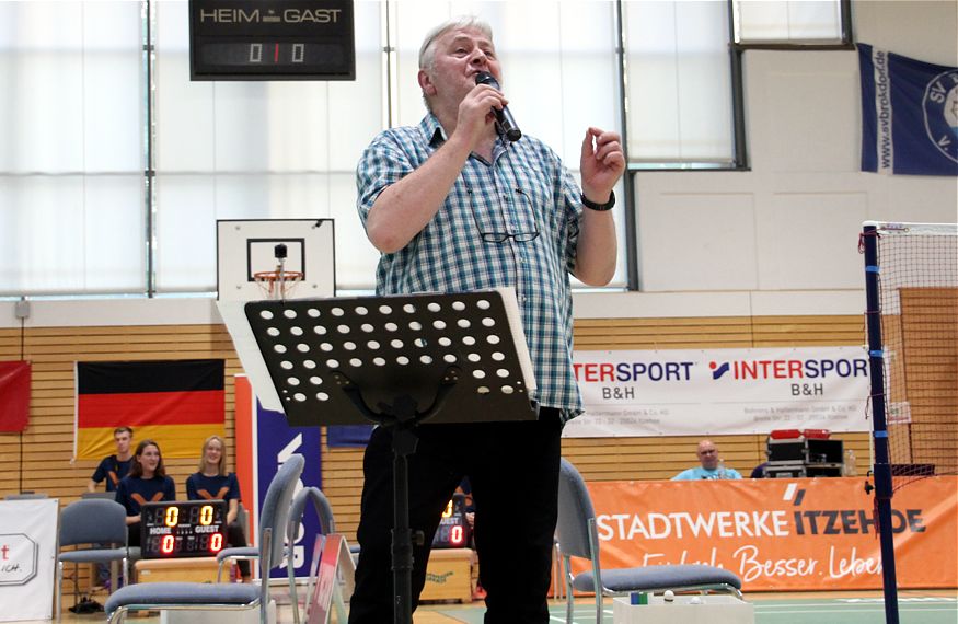 Badminton-Länderspiel Deutschland - Niederlande in Brokdorf, ausgerichtet durch den Sport-Club Itzehoe