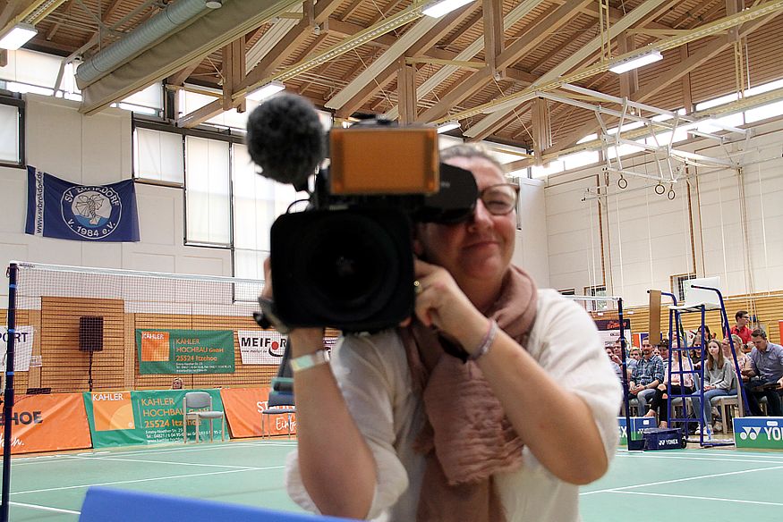 Badminton-Länderspiel Deutschland - Niederlande in Brokdorf, ausgerichtet durch den Sport-Club Itzehoe