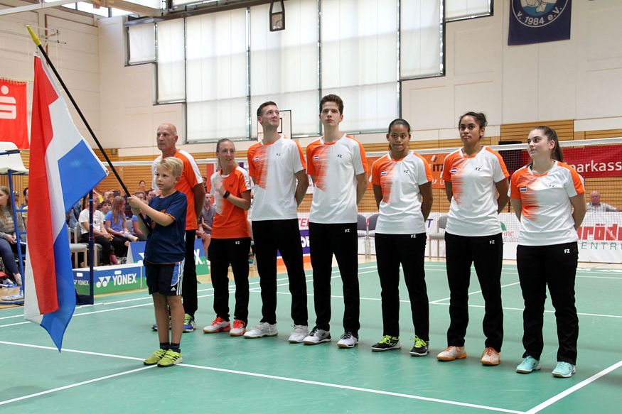 Badminton-Länderspiel Deutschland - Niederlande in Brokdorf, ausgerichtet durch den Sport-Club Itzehoe