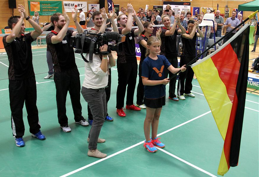 Badminton-Länderspiel Deutschland - Niederlande in Brokdorf, ausgerichtet durch den Sport-Club Itzehoe