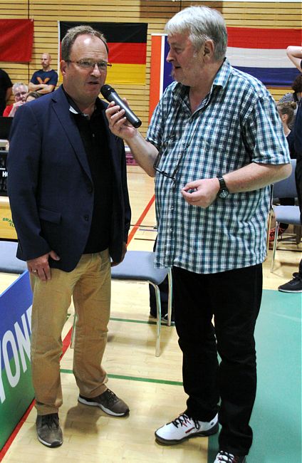 Badminton-Länderspiel Deutschland - Niederlande in Brokdorf, ausgerichtet durch den Sport-Club Itzehoe