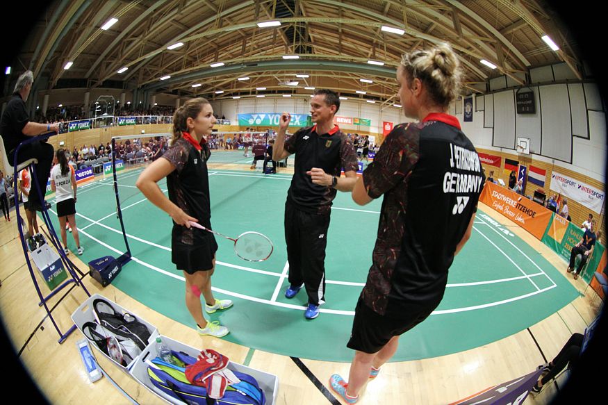 Badminton-Länderspiel Deutschland - Niederlande in Brokdorf, ausgerichtet durch den Sport-Club Itzehoe