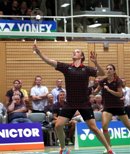 Badminton-Länderspiel Deutschland - Niederlande in Brokdorf, ausgerichtet durch den Sport-Club Itzehoe