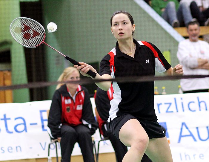 Badminton-Länderspiel Deutschland - Spanien am 26.01.2010 in Augsburg, © Fotos von Frank Kossiski