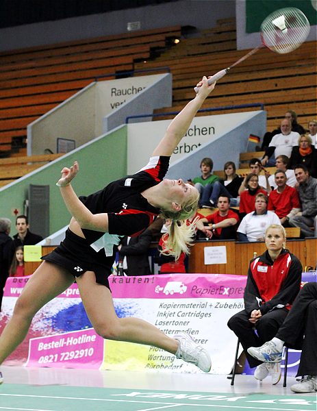 Badminton-Länderspiel Deutschland - Spanien am 26.01.2010 in Augsburg, © Fotos von Frank Kossiski