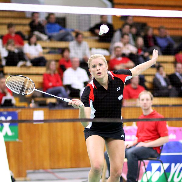 Badminton-Länderspiel Deutschland - Spanien am 26.01.2010 in Augsburg, © Fotos von Frank Kossiski