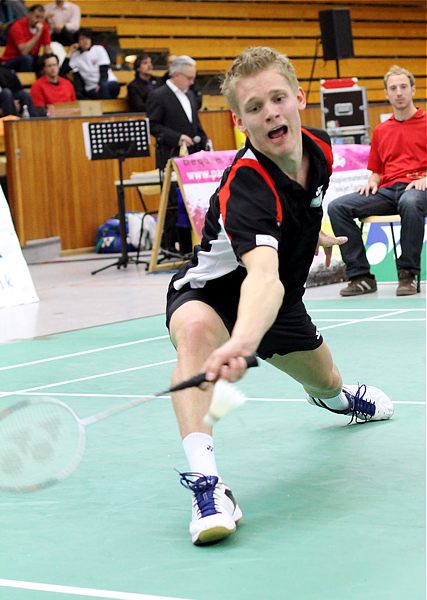 Badminton-Länderspiel Deutschland - Spanien am 26.01.2010 in Augsburg, © Fotos von Frank Kossiski