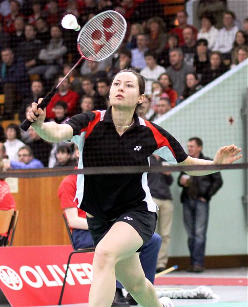 Badminton-Länderspiel Deutschland - Spanien am 26.01.2010 in Augsburg, © Fotos von Frank Kossiski