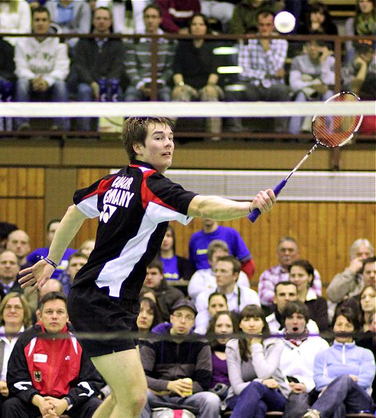 Badminton-Länderspiel Deutschland - Spanien am Spanien am 27.01.2010 in Kaiserslautern, © Fotos von Frank Kossiski