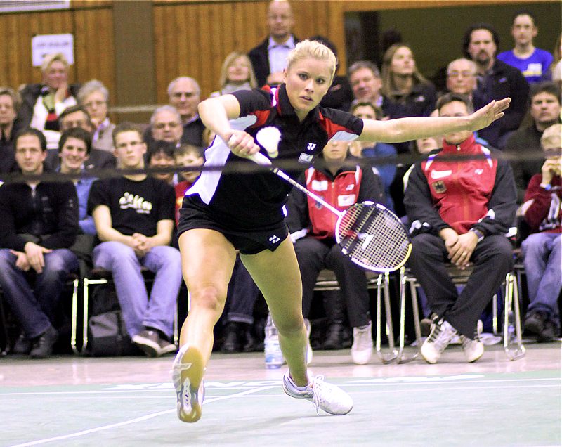 Badminton-Länderspiel Deutschland - Spanien am Spanien am 27.01.2010 in Kaiserslautern, © Fotos von Frank Kossiski