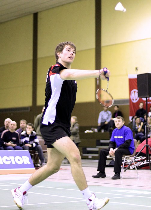 Badminton-Länderspiel Deutschland - Spanien am Spanien am 27.01.2010 in Kaiserslautern, © Fotos von Frank Kossiski