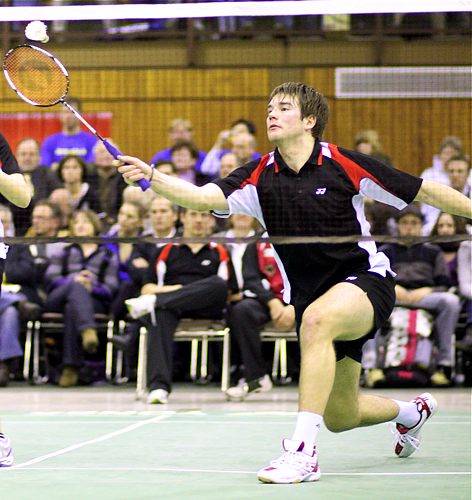 Badminton-Länderspiel Deutschland - Spanien am Spanien am 27.01.2010 in Kaiserslautern, © Fotos von Frank Kossiski