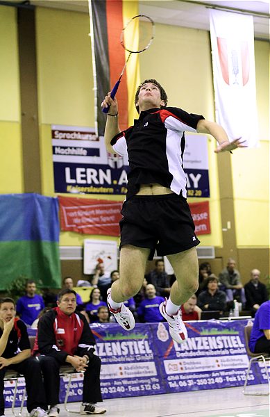 Badminton-Länderspiel Deutschland - Spanien am Spanien am 27.01.2010 in Kaiserslautern, © Fotos von Frank Kossiski