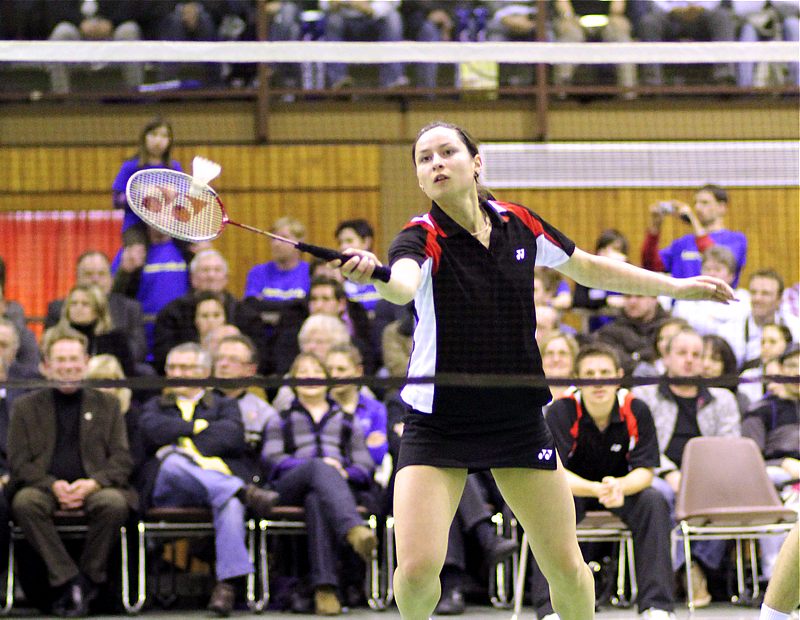 Badminton-Länderspiel Deutschland - Spanien am Spanien am 27.01.2010 in Kaiserslautern, © Fotos von Frank Kossiski