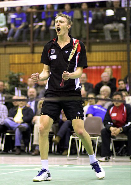 Badminton-Länderspiel Deutschland - Spanien am Spanien am 27.01.2010 in Kaiserslautern, © Fotos von Frank Kossiski